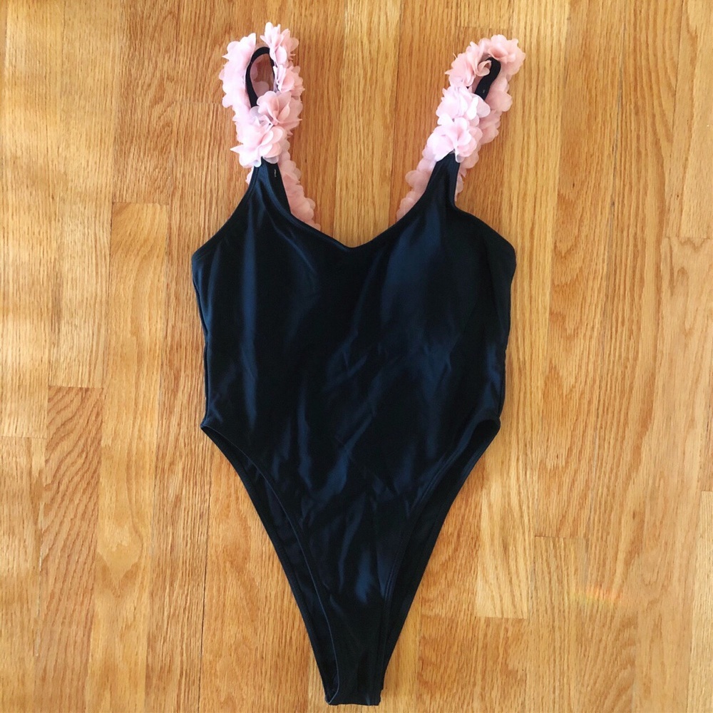 Ruffle Strap Bathing Suit